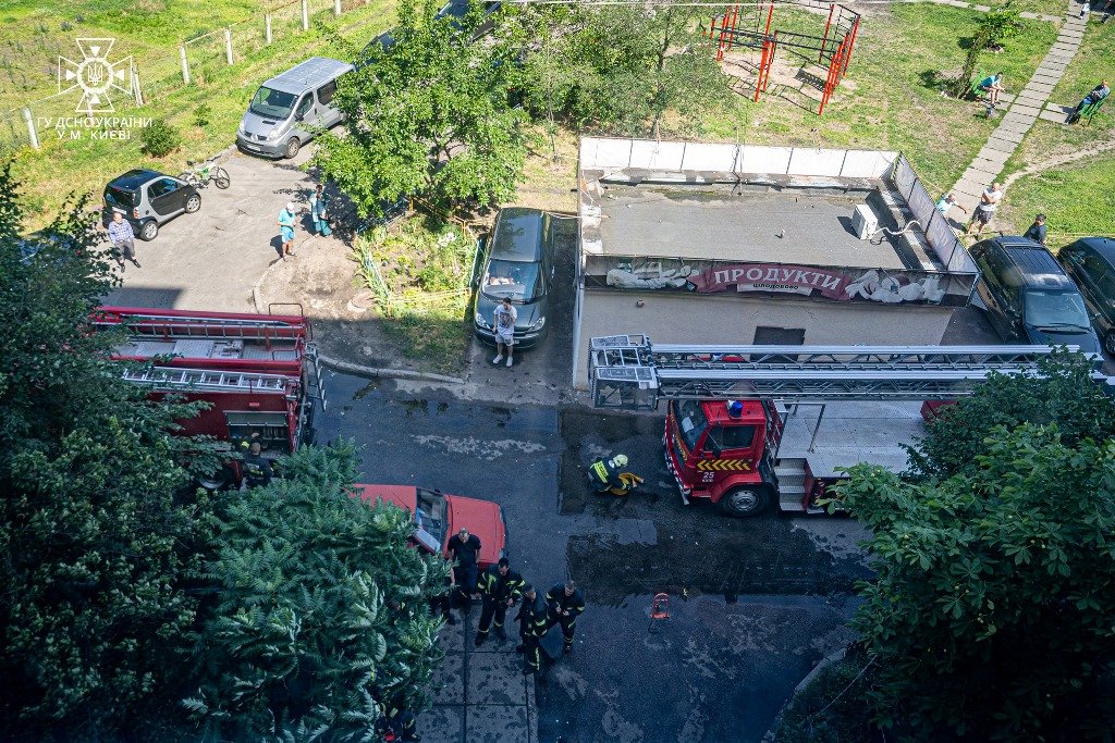 У Києві з палаючої квартири врятували собаку 1