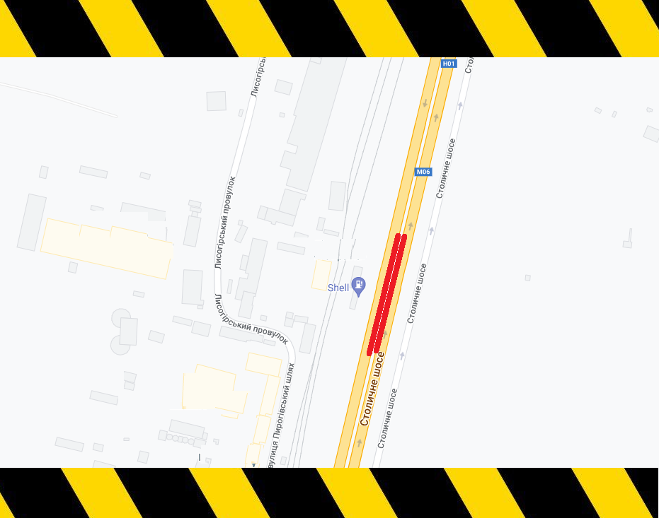 У Києві перекриють частину Столичного шосе в обидва напрямки: схема обмеження руху 1