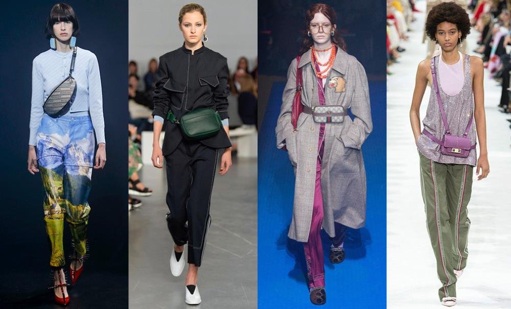 В моде снова поясные сумки 