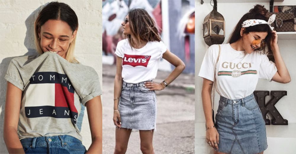 С большими логотипами носите только брендовые вещи