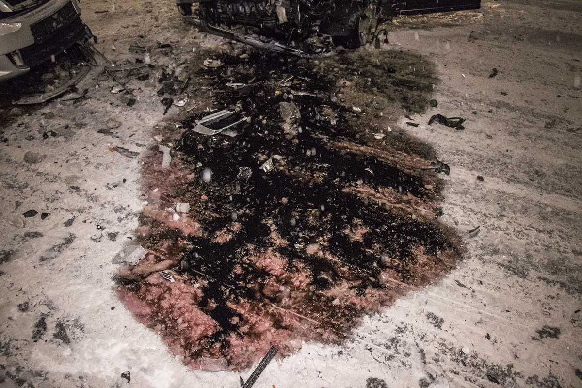 На месте аварии