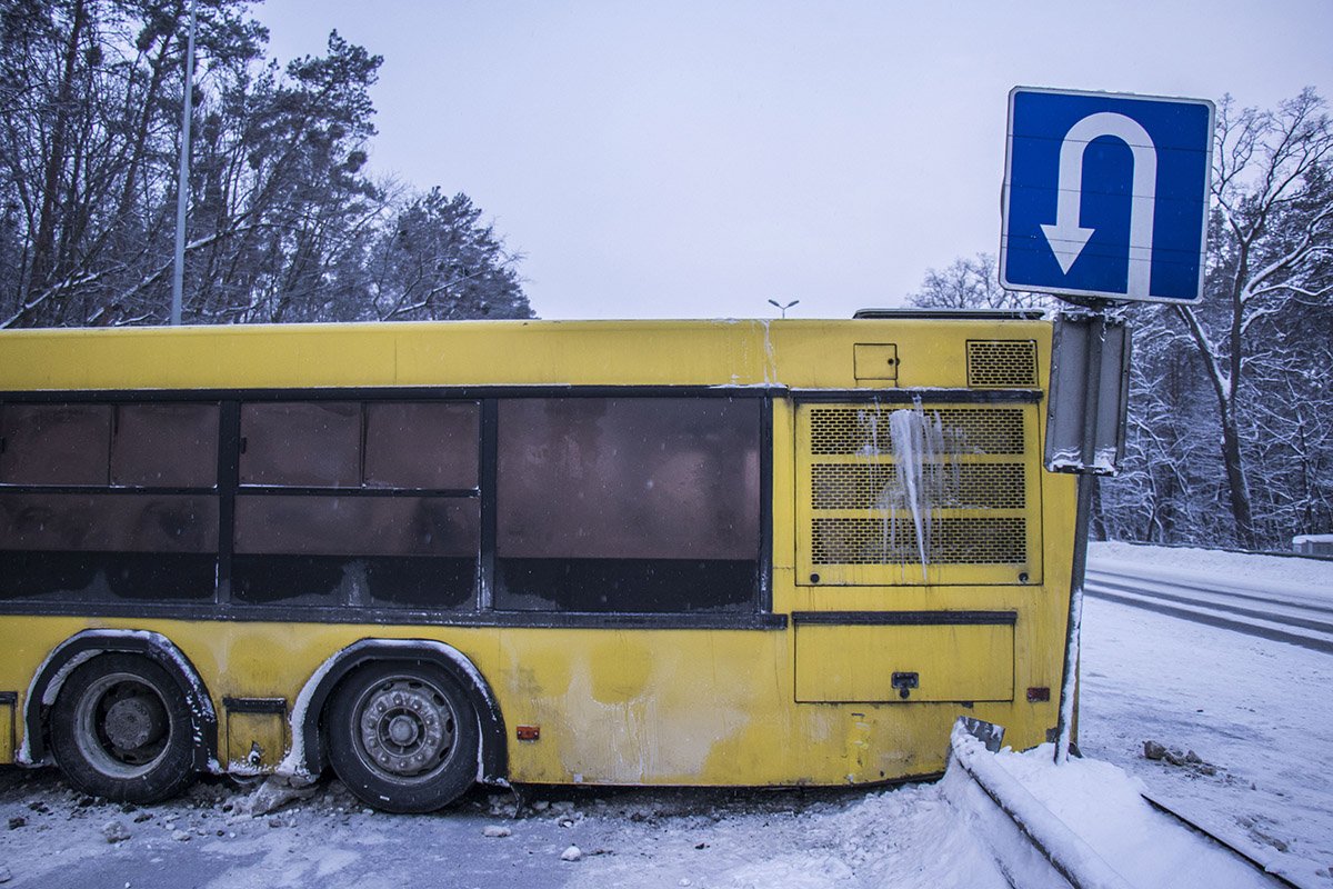 Водитель автобуса не пострадал