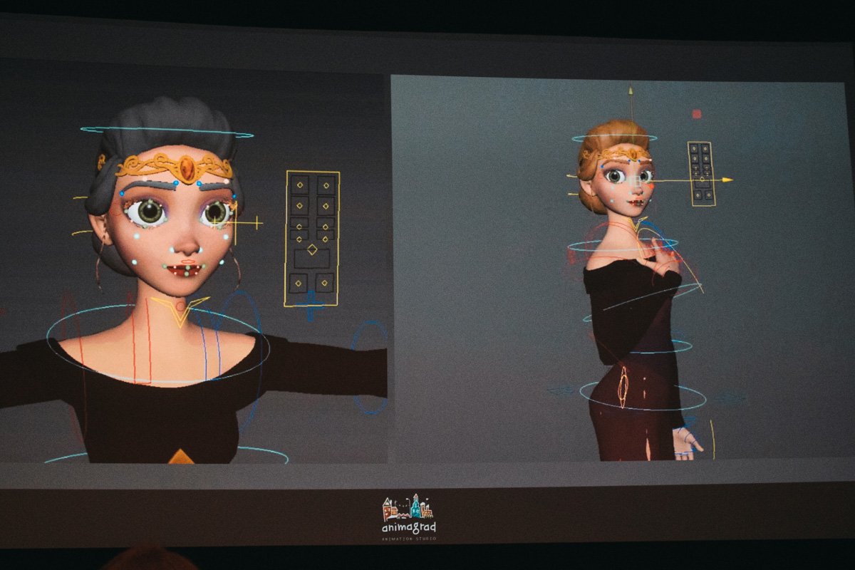 Один из этапов работы: рисунок Людмилы пытаются заставить двигаться Один из этапов работы: рисунок Людмилы пытаются заставить двигаться