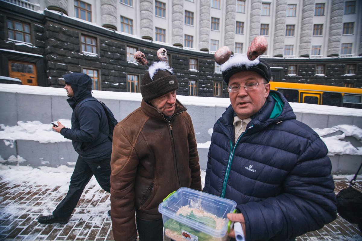 Люди принесли своих улиток