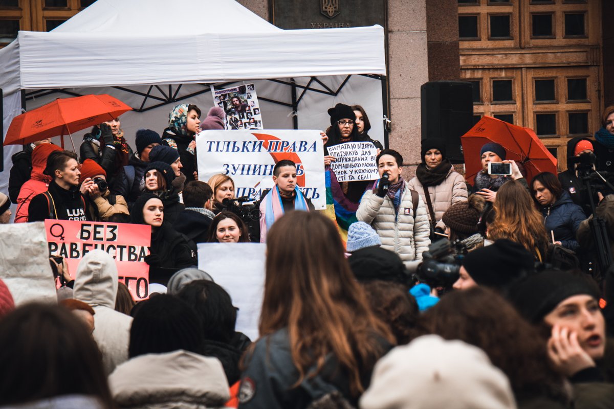 Участники митинга финишировали под горсоветом