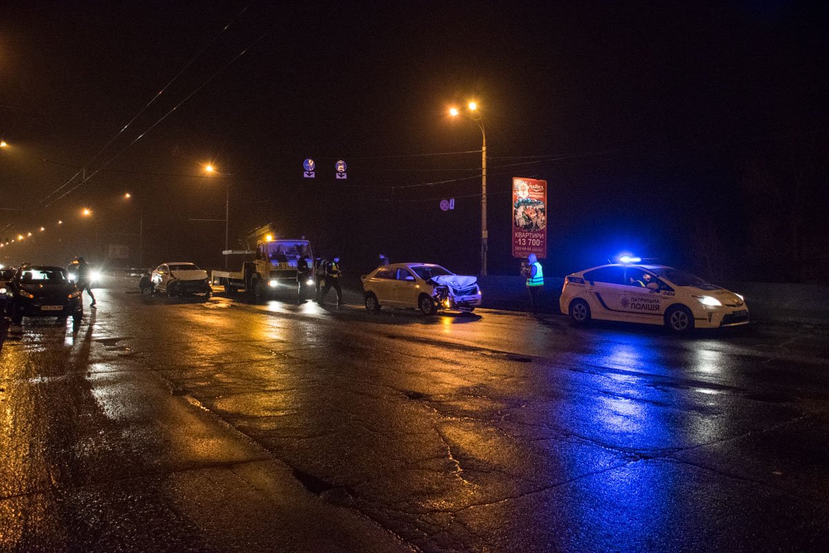 ДТП из трех авто на Северном мосту