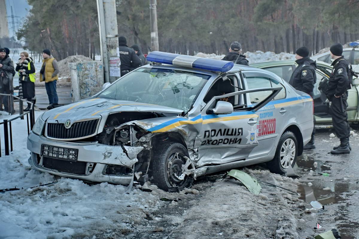 В ДТП попали сотрудники Полиции охраны