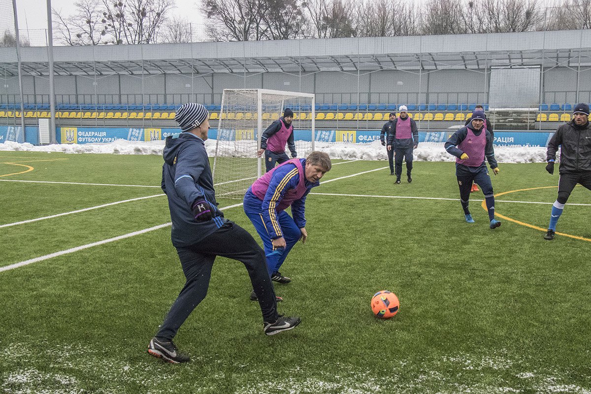 Также сборная Ветеранов Украины провела свою тренировку Также сборная Ветеранов Украины провела свою тренировку