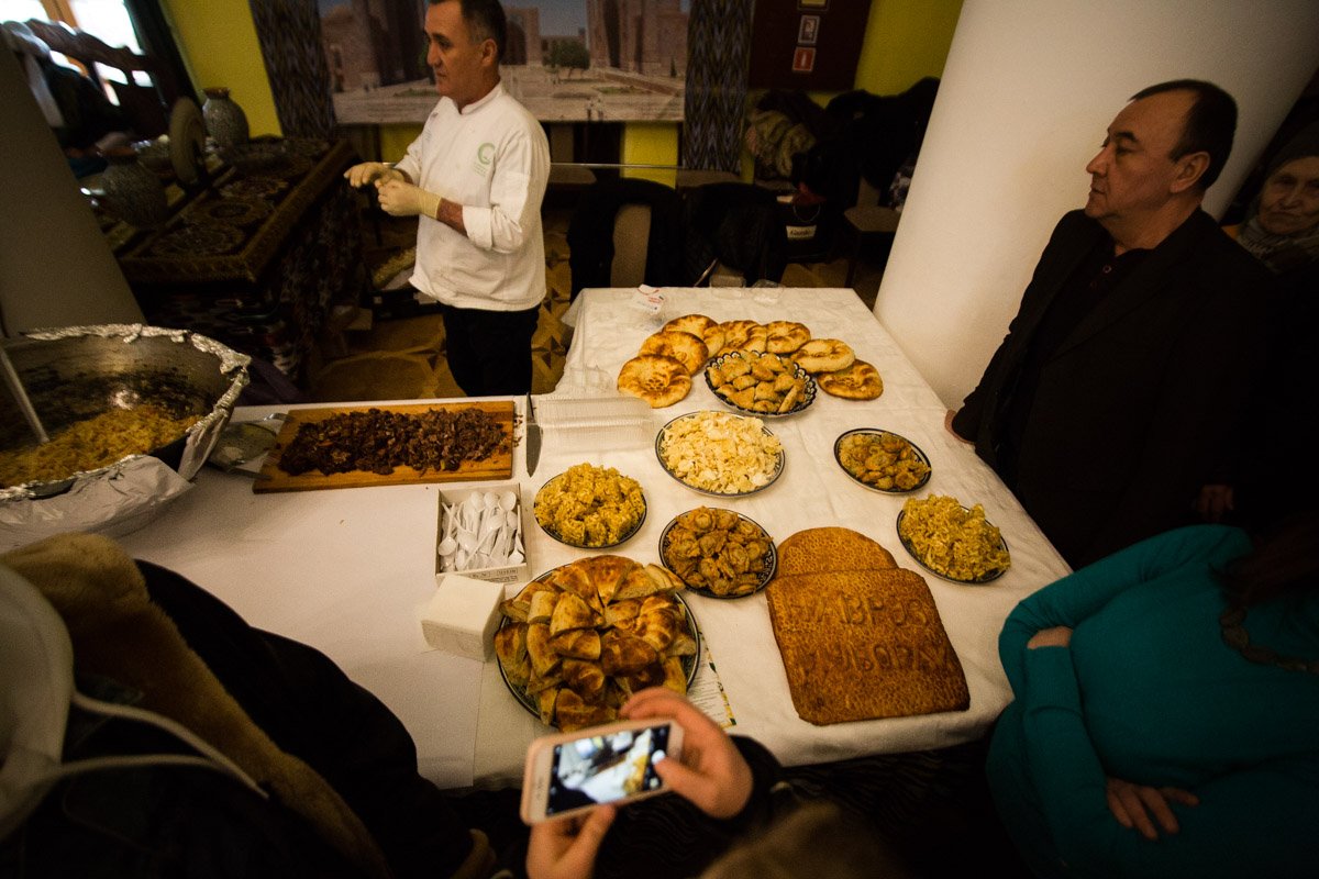 Дегустация блюд была бесплатная 