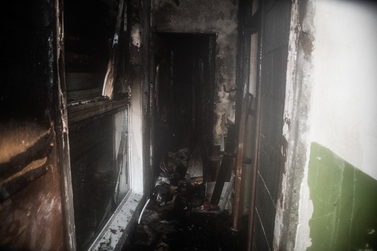 Помещение выгорело полностью Помещение выгорело полностью