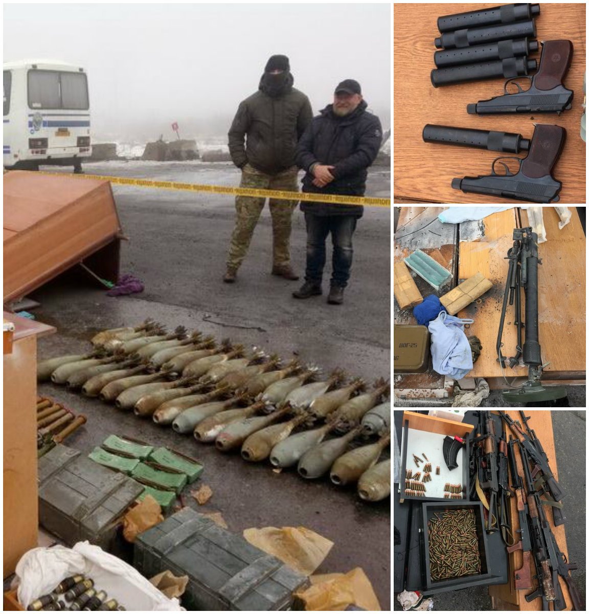 При обыске машины Рубана в ней была обнаружена крупная партия оружия При обыске машины Рубана в ней была обнаружена крупная партия оружия