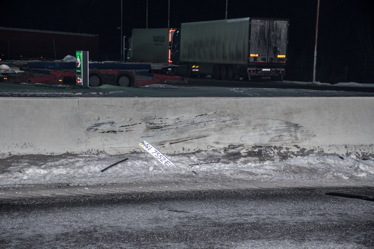 Пассажир в аварии не пострадал 