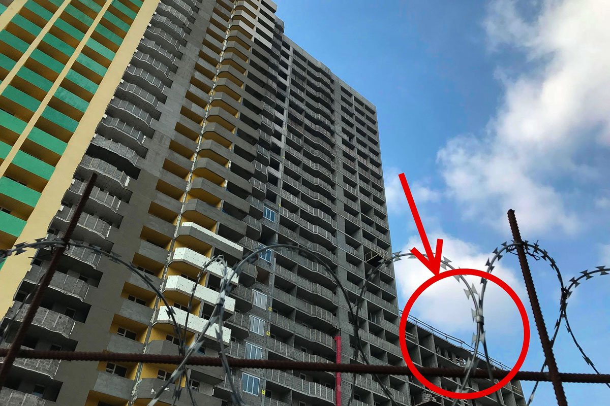 Тело парня 1993 года рождения обнаружили на 13 этаже недостроенного блока жилого комплекса