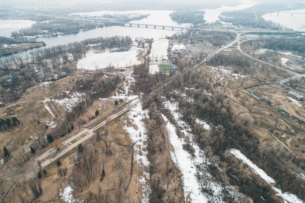 В глубине парка "Муромец" велодорожка обойдет по кругу центральный ансамбль парка и по периметру завершит кольцо
