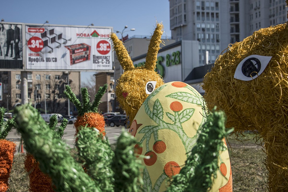 Праздничные кроли не пришлись по вкусу жителям Киева
