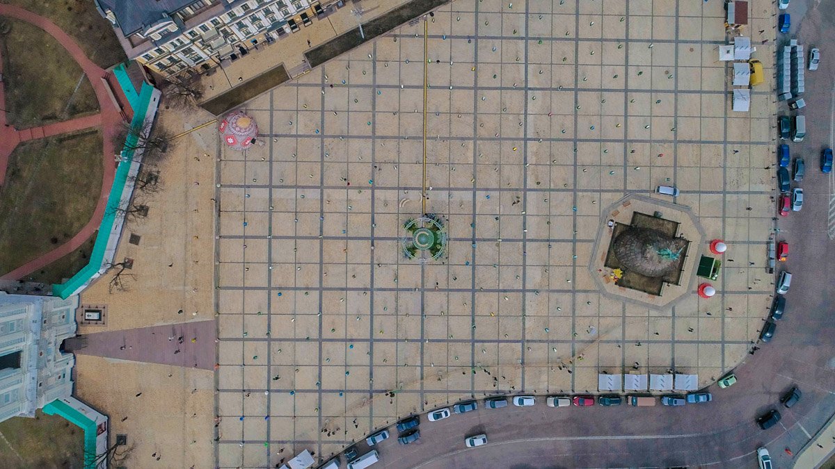 Софийская площадь с высоты птичьего полета