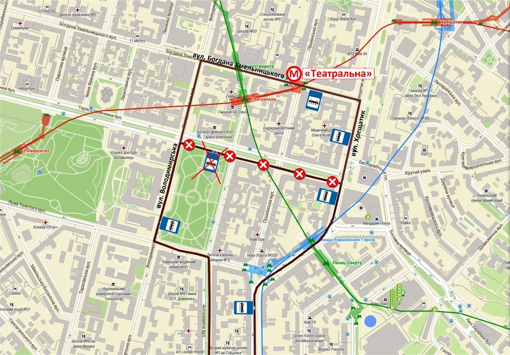 У Києві з 1 вересня в центрі змінили курсування автобусів: схема 1