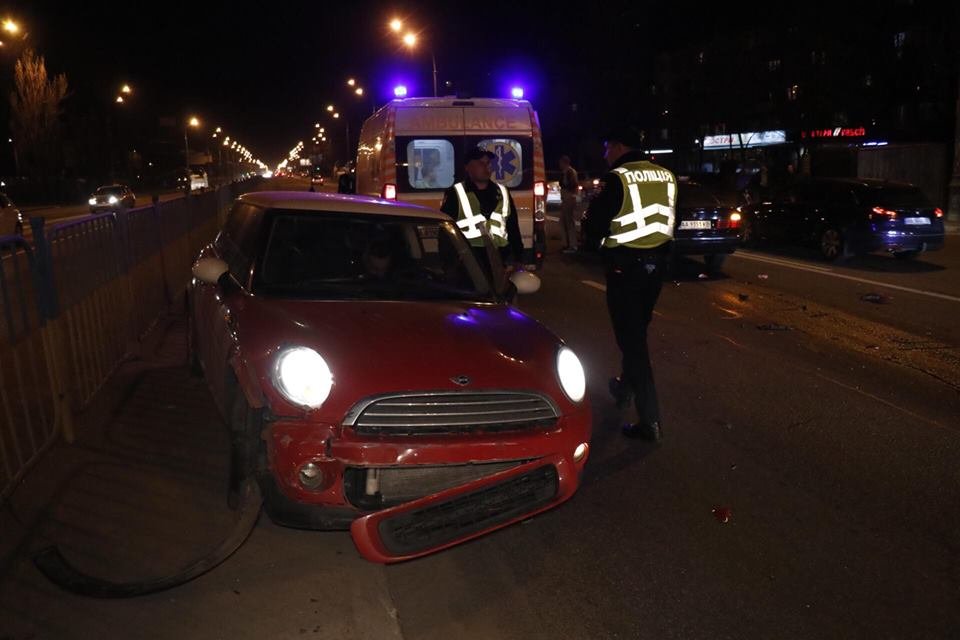 Авария случилась около 21:35