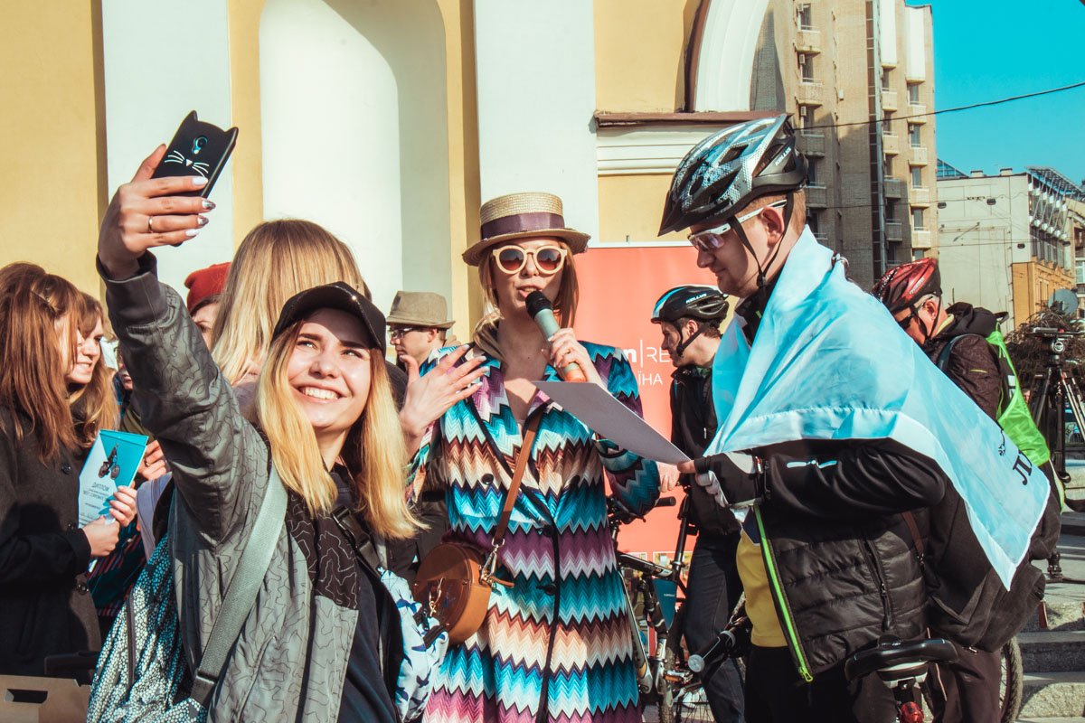 Марыся Горобец лично приехала на флешмоб