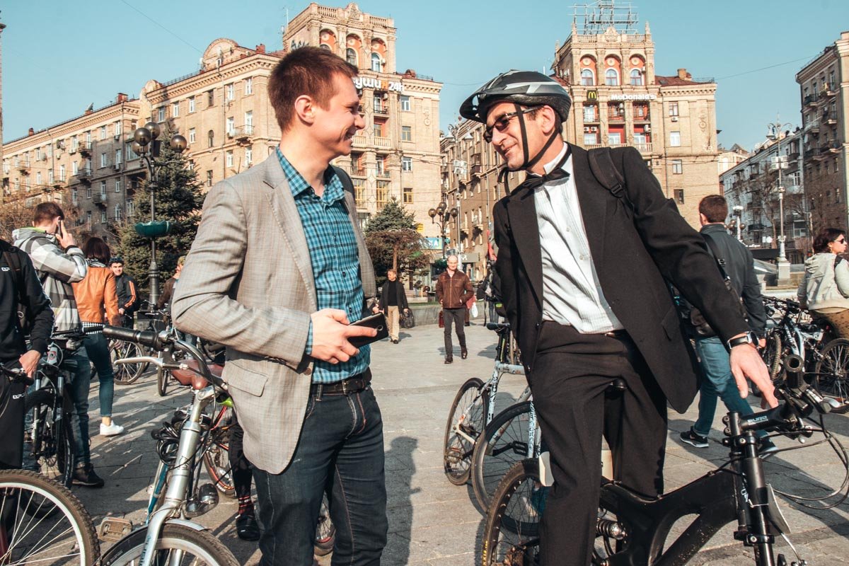 В Киеве достаточно сильное велосипедное лобби