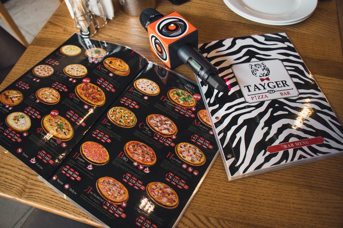 Меню с картинками и очень понятное