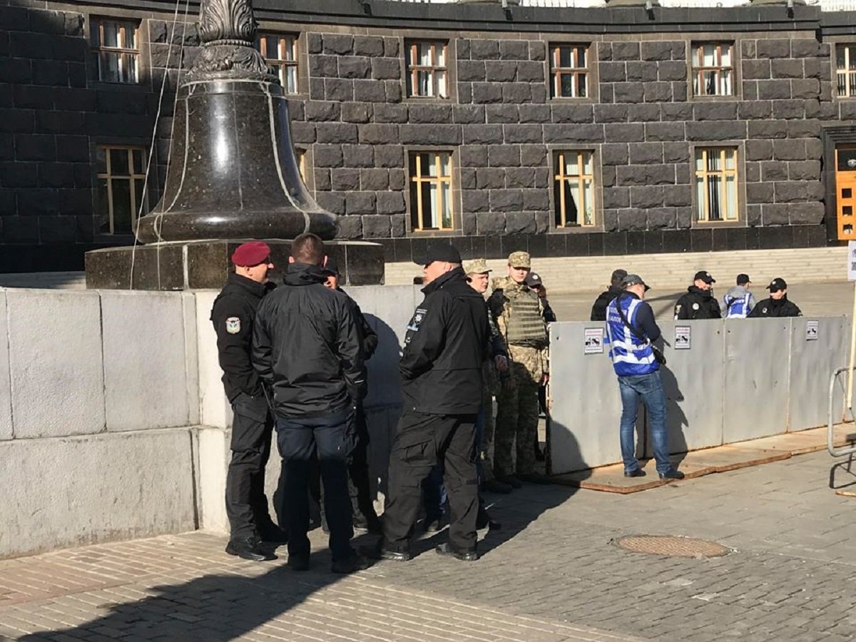 За ходом акции следила полиция За ходом акции следила полиция