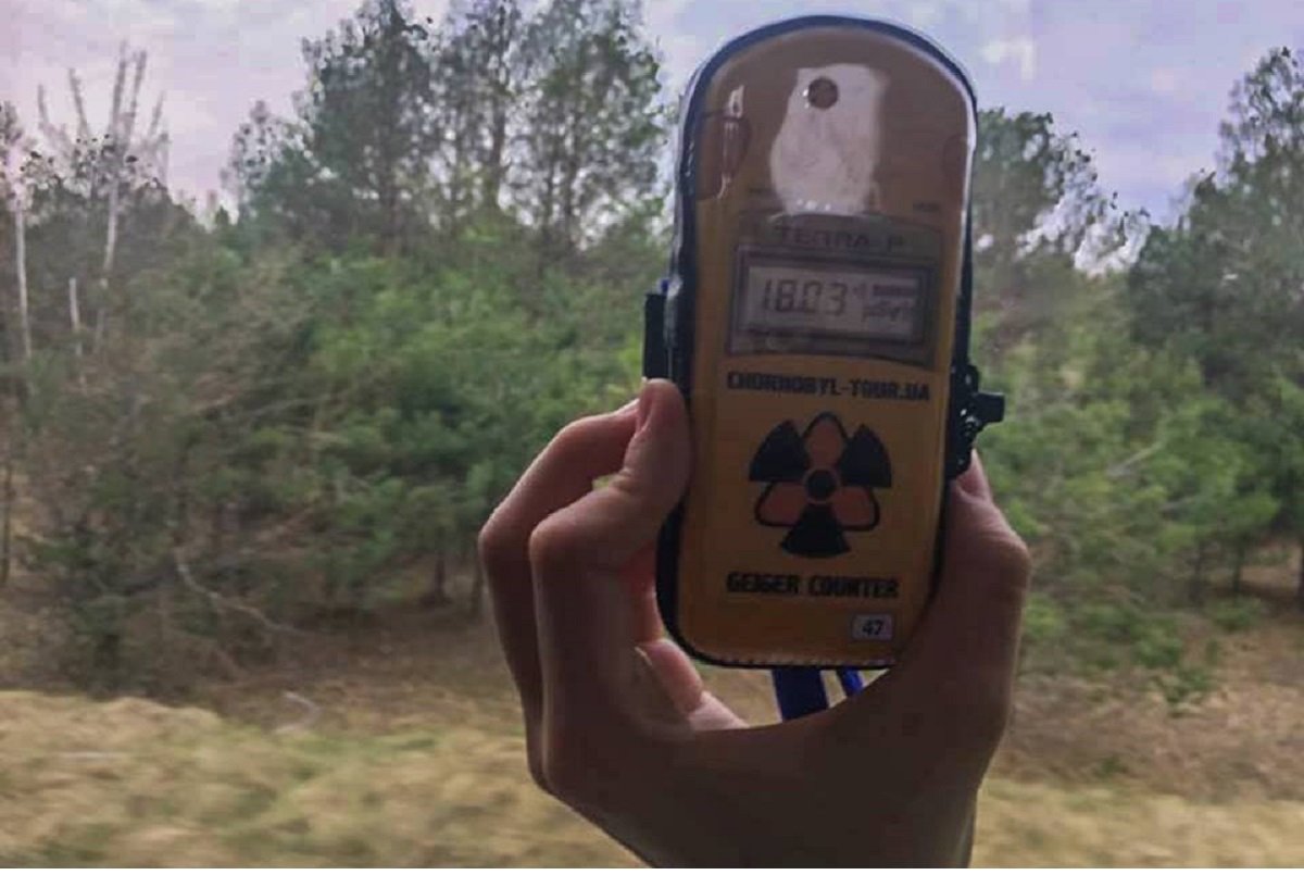 Максимальный показатель, который мы зафиксировали, проезжая по Западному следу радиоактивного выброса