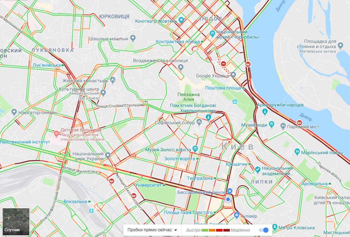 Киев сковали 9-бальные пробки: какие улицы лучше объехать 1