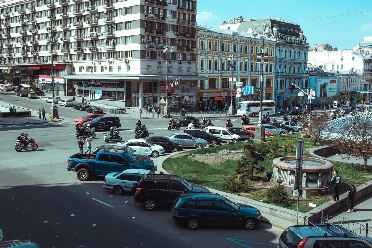 Мотоколонна прокатились по городу