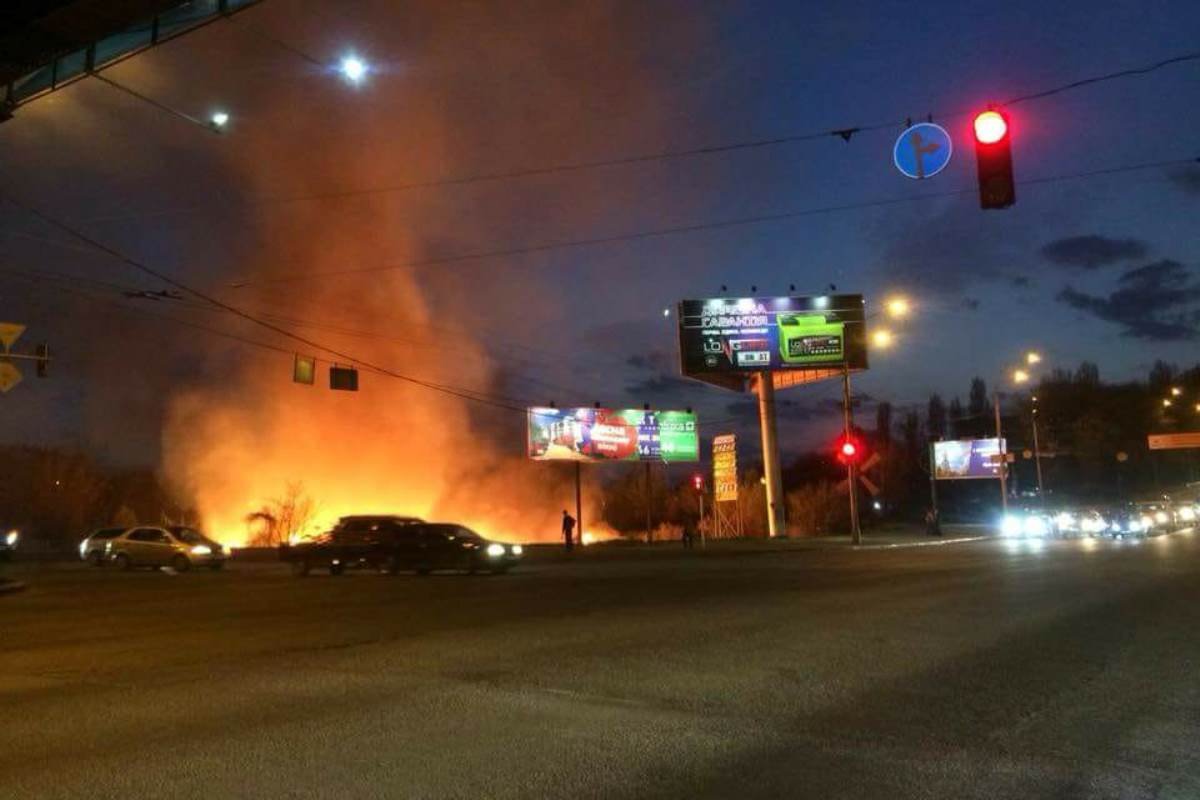 В Киеве горели Совские пруды