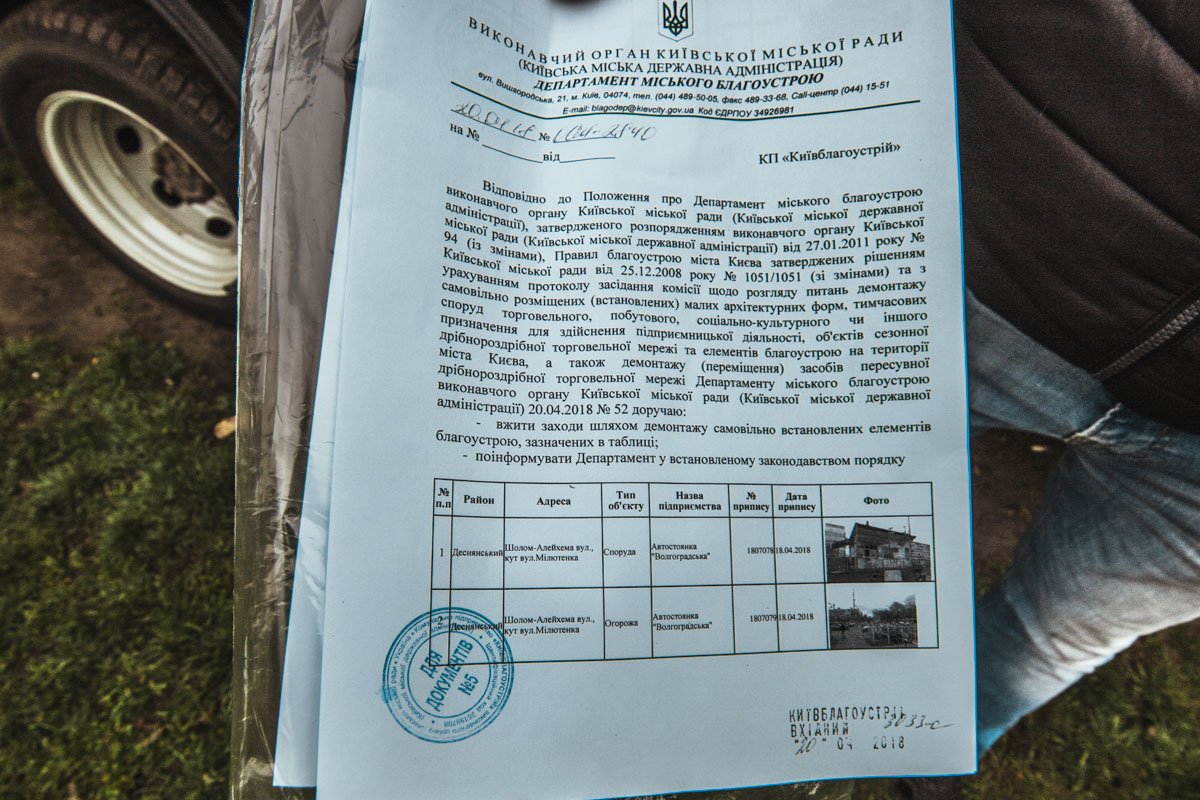 Решение о демонтаже