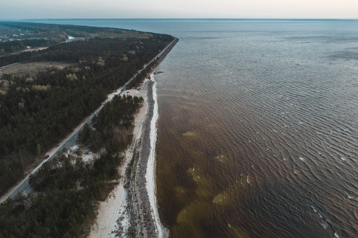 Киевское море с высоты птичьего полета: как выглядит водохранилище весной