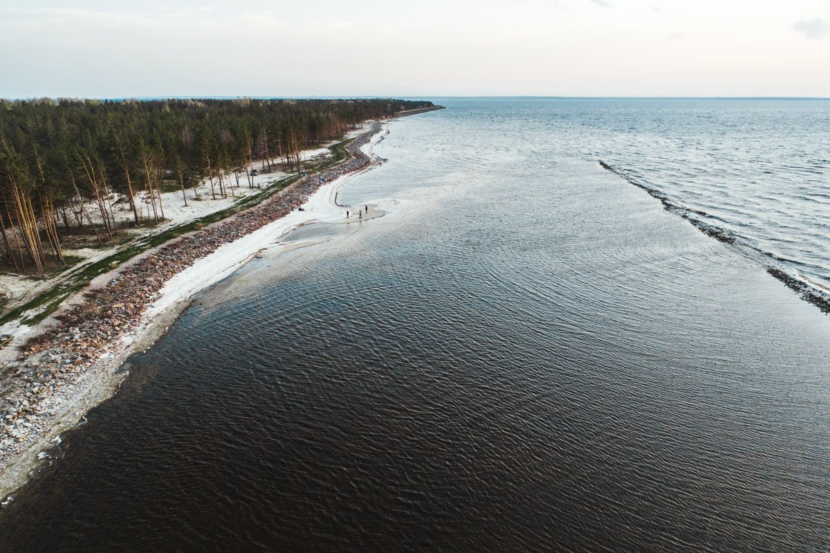 Киевское море с высоты птичьего полета: как выглядит водохранилище весной