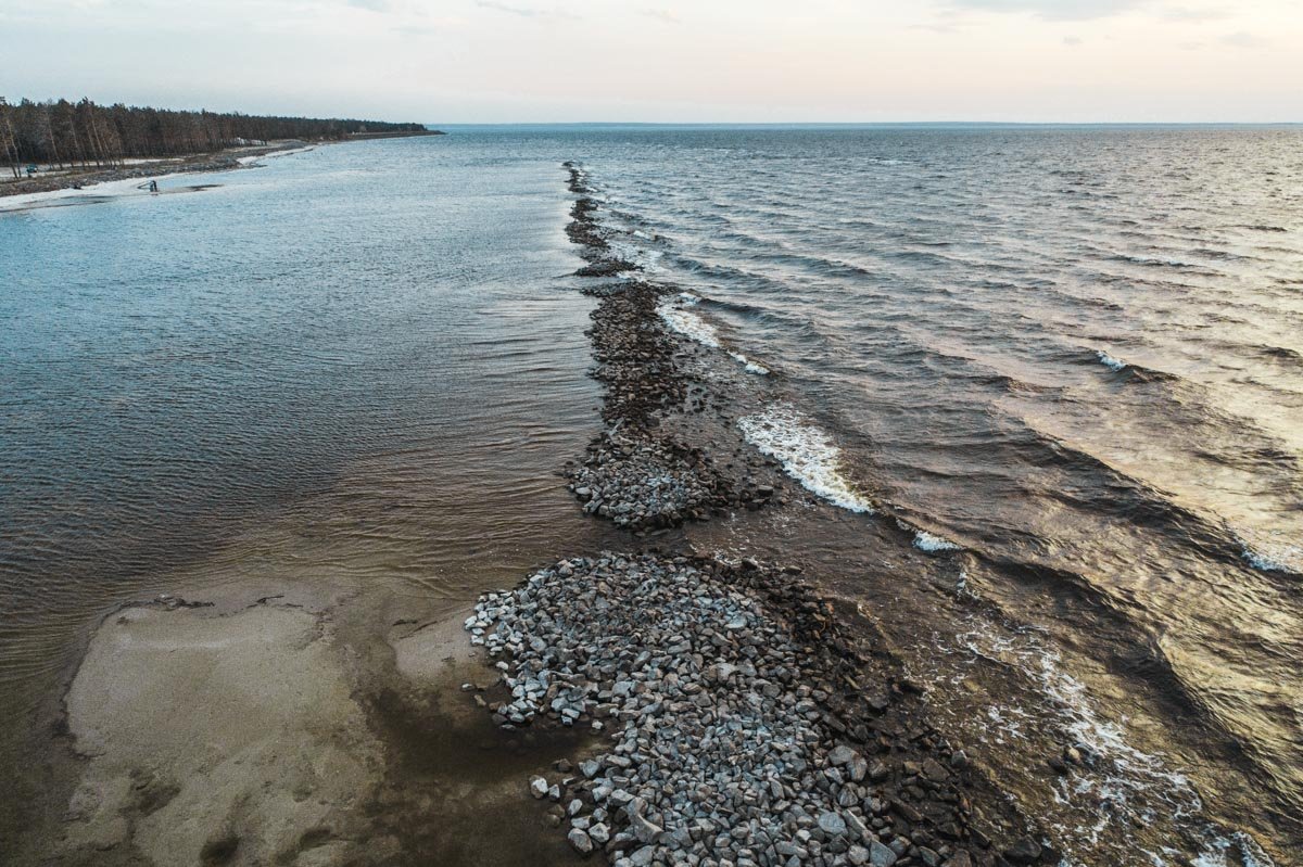 Киевское море с высоты птичьего полета: как выглядит водохранилище весной