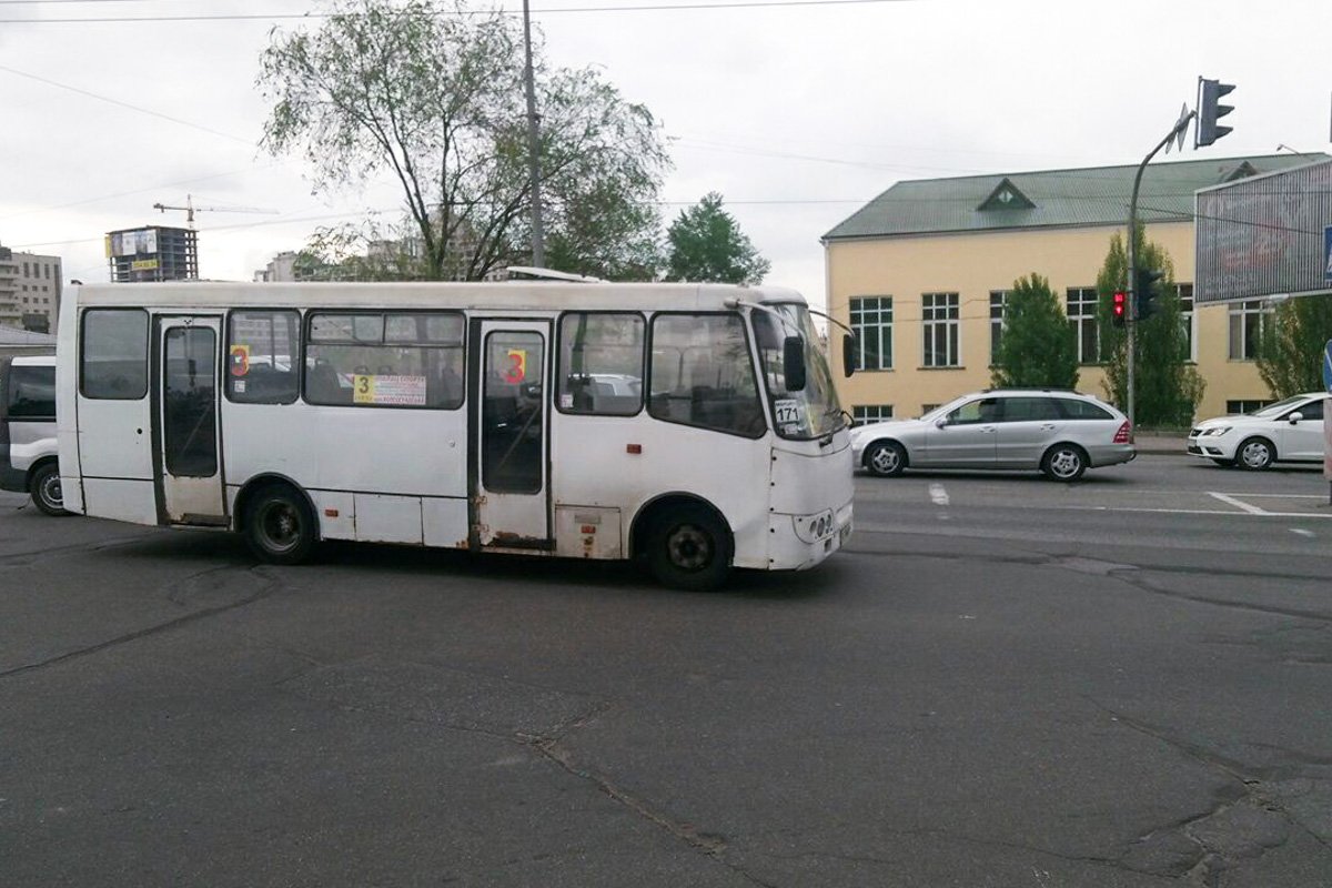 Маршрутка не получила сильных повреждений