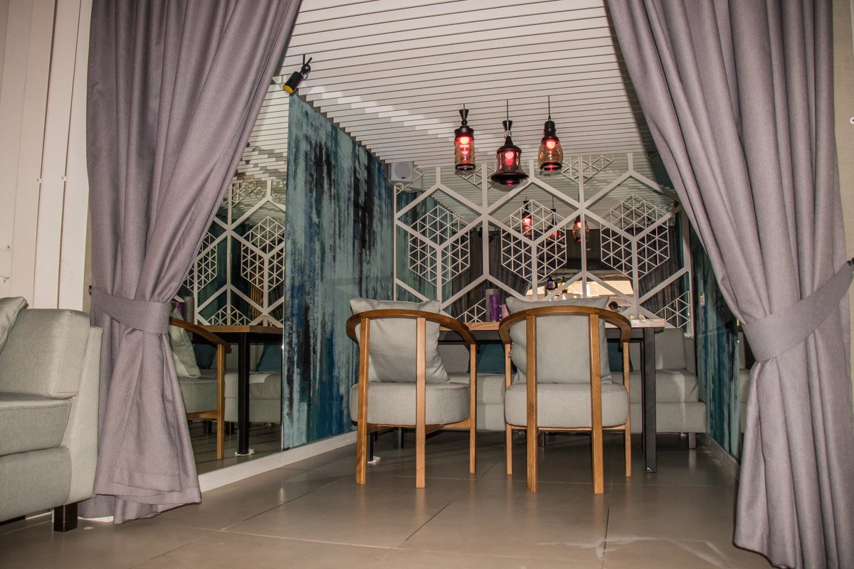 Ресторан разделен на зоны