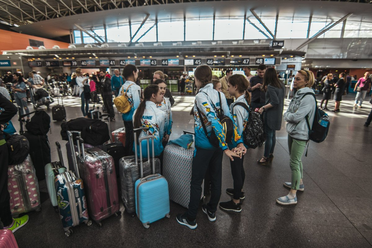 В аэропорту «Борисполь» провели Национальную сборную команду Украины на соревнования в Марокко 