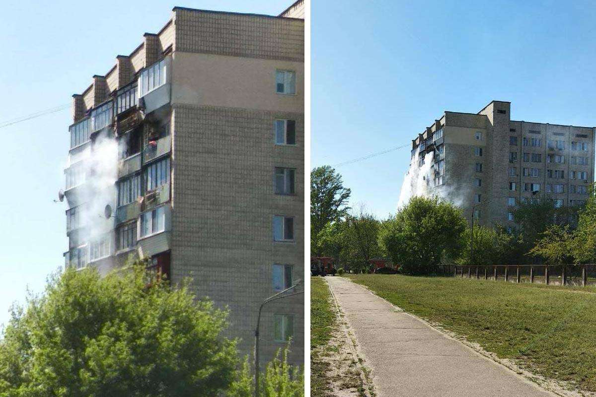 Пожар на Дарнице, горела квартира Пожар на Дарнице, горела квартира