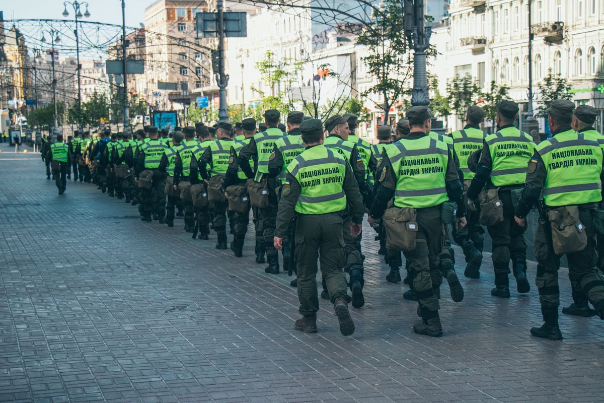 Такие меры безопасности приняты в связи с проведением марша трудящихся 