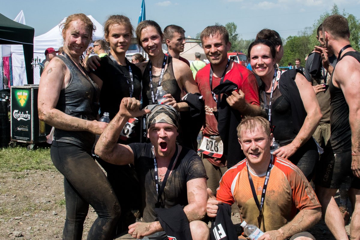 Все участники искренне радовались за свой спортивный подвиг