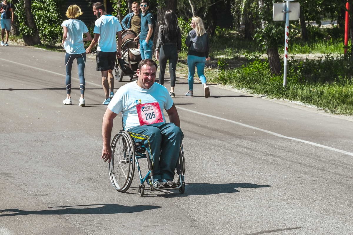В марафоне участвовали 5 людей с инвалидностью В марафоне участвовали 5 людей с инвалидностью