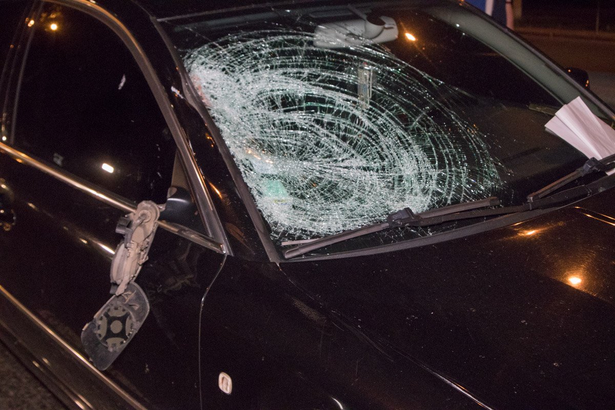 Водитель Skoda пытался затормозить, но не успел