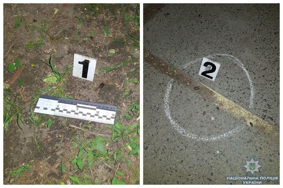 Гильзы с места стрельбы