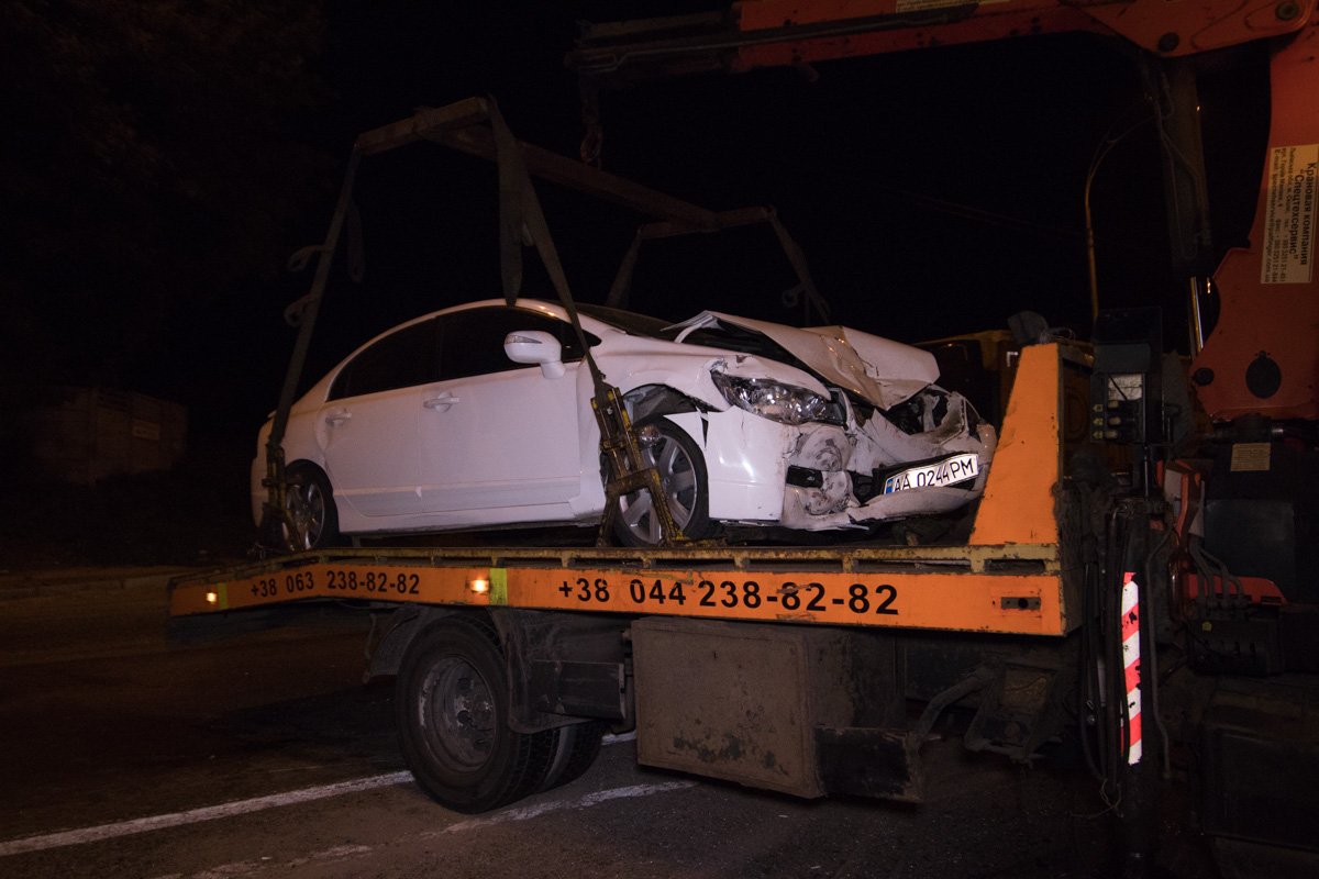 Honda двигалась по Столичному шоссе