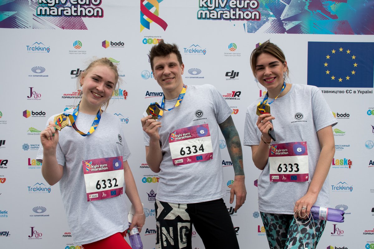 Команда Информатора тоже пробежала дистанцию 6 километров