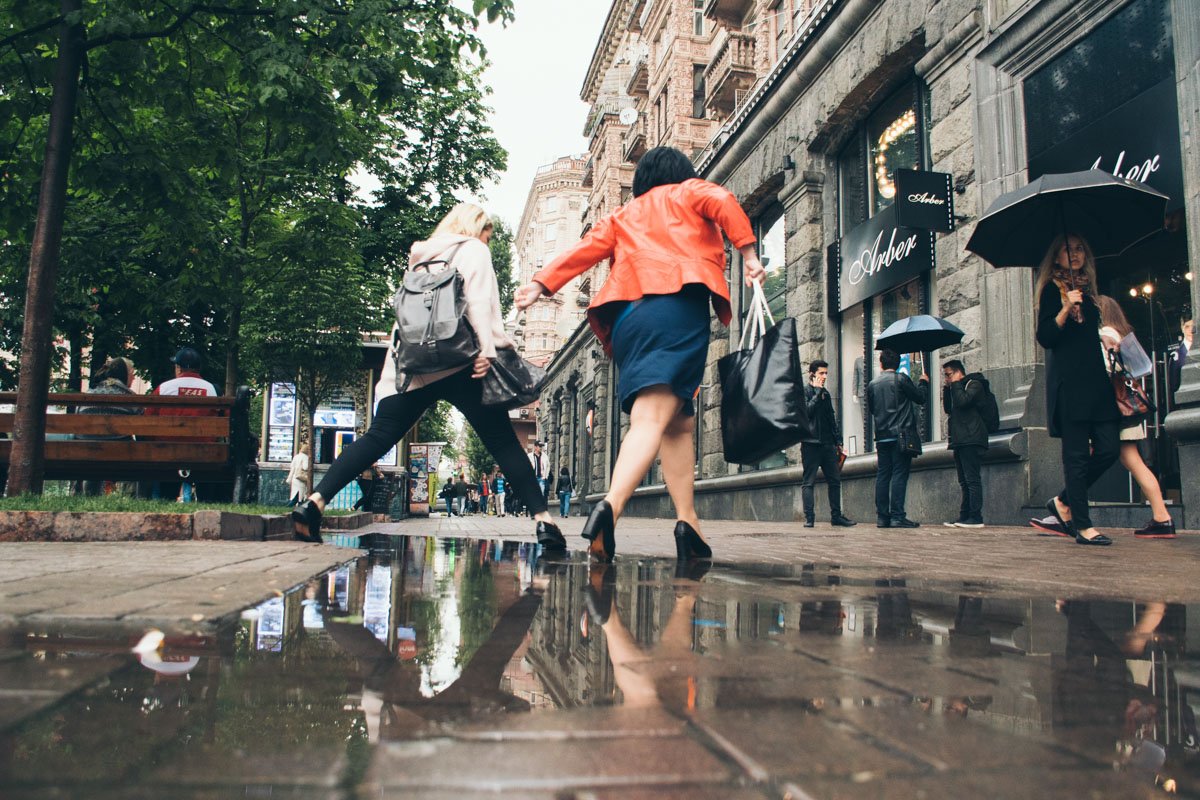 Гимнастика на столичных тротуарах Гимнастика на столичных тротуарах