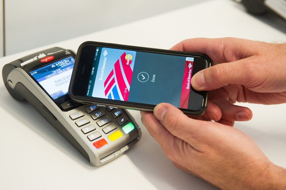 Apple Pay во время непосредственно расчета