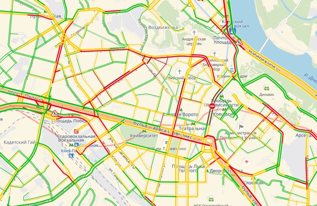 Пробки в Киеве 17 мая Пробки в Киеве 17 мая