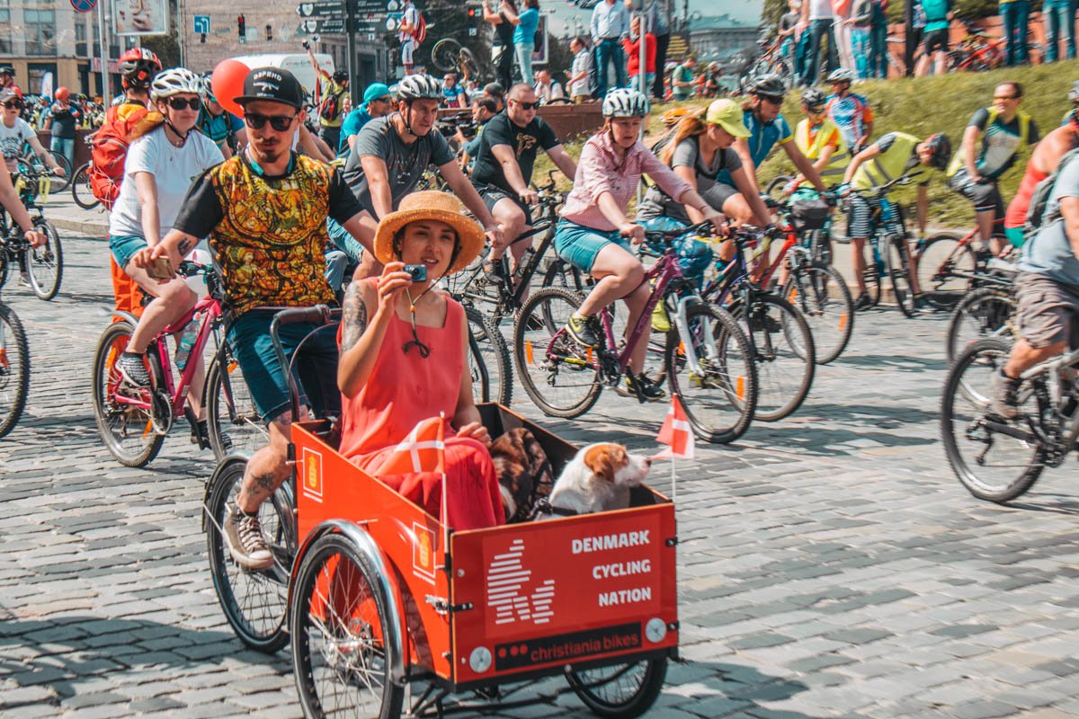 Многие приехали на Велодень не впервые