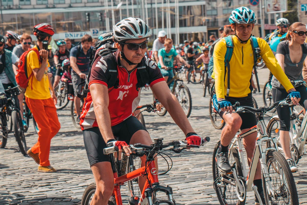 На Европейской произошло настоящее велосипедное нашествие